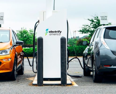 Electric Vehicle Charging Station Image