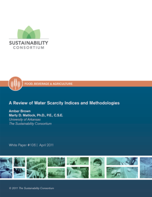 A Review of Water Scarcity Indices and Methodologies